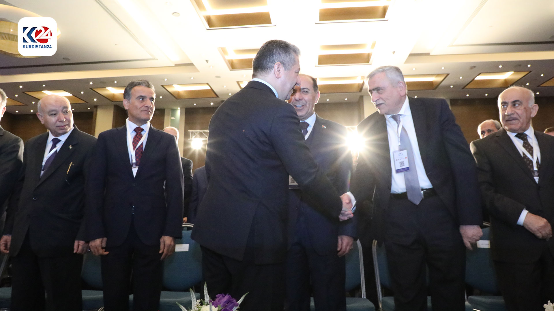  ئامادەبوونی مەسرور بارزانی لە دیداری خوێندنی باڵای ئوردنی - کوردستانی